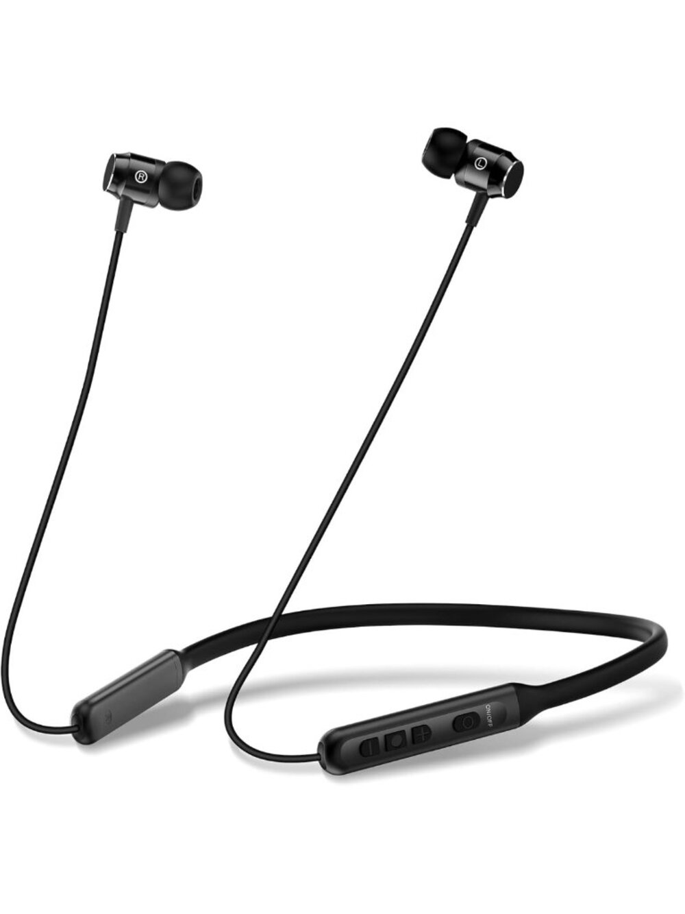 Wireless Neckband Bluetooth Earbuds, 35H Playtime, IPX5 Waterproof, Deep Bass